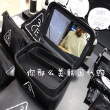 韩国代购3ce化妆包 韩国大容量手提防水可爱定型化妆箱专业多层