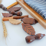 创意筷枕 日式和风zakka筷架 出口高档筷托原木餐具实木家居装饰