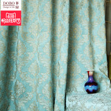 DOBO高档豪华客厅卧室定制帘布雪尼尔布料提花全遮光欧式窗帘飘窗