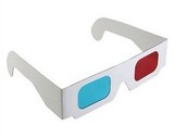 3D立体红蓝眼镜 纸质眼镜直销 风暴电脑电视近视专用