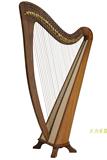 西洋乐器进口爱尔兰竖琴凯尔特竖琴34弦古典玫瑰木Irish harp