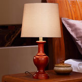 高档实木质中式 卧室台灯床头灯欧式 复古典美式台灯现代简约客厅