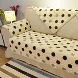 FGRH韩式圆点波点高档法兰绒绗缝组合加厚 保暖沙发垫 防滑坐垫