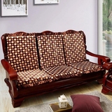 子春秋椅垫冬加厚海绵木头沙发坐垫带靠背实木红木家具木质组合垫