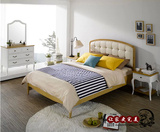 美式欧式乡村风格实木床 小户型家居住房实木双人床 后现代婚床