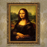 纯手绘古典人物油画 欧式书房玄关挂画 世界名画蒙娜丽莎的微笑12