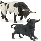 正版法国papo动物模型仿真恐龙模型德州公牛西班牙斗牛