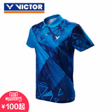 正品VICTOR羽毛球服男款女款胜利运动衫跑步T恤 速干吸汗短袖上衣