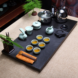 乌金石头茶盘艺术四合一体电磁炉茶具整套装功夫客厅石材茶台特价