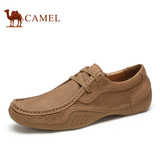 Camel骆驼男鞋 2016春季新款真皮系带日常休闲舒适透气流行男鞋