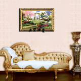 典型欧式客厅壁画装饰喷绘油画现代家居卧室挂画托马斯风景油画