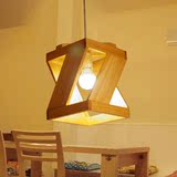 原设计餐厅客厅酒吧客栈茶楼梯吊灯创意个性木质装饰LED吊灯包邮