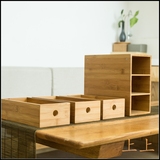 室置物架子梵瀚桌面收纳盒 抽屉式创意实木客厅小储物柜 迷你办公