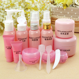 旅行迷你分装瓶洗发水乳液面膜化妆品粉色小瓶子便携式分装瓶套装