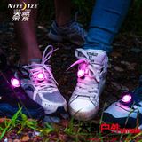 美国NiteIze奈爱 发光鞋带灯 安全信号警示灯 户外防水夜间跑步灯