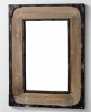 loft美式乡村铁艺镜框复古式试衣镜创意实木浴室镜做旧镜子特价