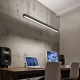 一字长形铝材LED办公室工作照明灯简约现代吊灯会议室过道走廊灯