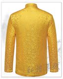 新款正品男装唐装冬季棉服棉袄金黄色中国龙图案中青年春秋潮流外
