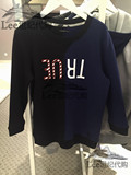 Lee李牌正品专柜代购16年春夏新款女士7分套头卫衣L15472L71K11