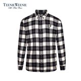 Teenie Weenie小熊专柜正品秋冬新品男装格纹衬衫TNYC54T60A