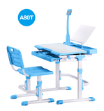 伯课A80T学习桌书桌 可升降儿童小学生课桌椅写字台折叠环保套装