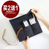 韩国铅笔袋男女生简约卷笔袋创意文具袋盒学生大容量笔帘学习用品