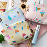 新品韩版可爱创意少女冰淇淋拉链大容量手拿化妆包防水小号便携