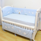 可爱兔韩国婴儿床围八件套床上用品套件001玉兔床围床品136*74