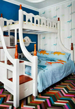 纯实木水性漆儿童床 上下床 双层床 高低床 子母床 梯柜床 组合床