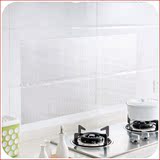 日本进口吸盘式厨房防油壁纸贴纸 耐热隔油贴 瓷砖贴墙贴 隔油板