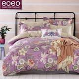 eoeo春夏纯棉加厚四件套全棉1.8m床被套床单床上用品4件套1.5米