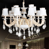 家装主材欧式奢华蜡烛水晶灯LED大气客厅灯现代简约餐厅卧室吊灯