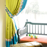 热卖凡鼎200系列东南亚现代新古典异域中式客厅卧室定制涤棉窗帘