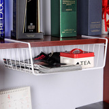 欧润哲 创意多功能橱柜隔板下挂篮 可叠加办公桌衣柜收纳架整理架