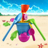 大号沙滩桶套装加厚儿童沙滩玩具带铲子沙漏小孩幼儿宝宝玩沙工具