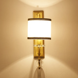 思行新中式壁灯 现代简约酒店中式床头灯复古客厅铁艺过道壁灯