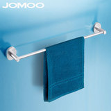 JOMOO九牧 太空铝单杆毛巾架实心加厚地座 毛巾杆 939508 升级版
