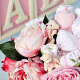 韩国代购 满月初生宝宝礼物婴儿衣服新生花朵礼盒品母婴用品套装