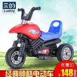 乐的 儿童电动摩托车电动三轮车1-5岁男女宝宝可坐充电玩具童车