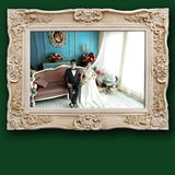 36寸欧式相框结婚照挂墙大相框 复古白画架客厅卧室款画框影楼框