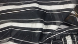 定位横条纹透明欧根纱布料 服装玻璃纱网纱面料 15/米