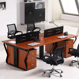 办公家具办公桌组合卡位电脑桌电脑职员桌带挡板支持尺寸颜色定制