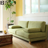 北欧简约小户型布艺沙发日式创意休闲两三人组合卧室组合可拆洗