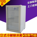 穗凌LG4-120小型冰柜迷你家用小冰箱商用透明玻璃冷藏饮料展示柜