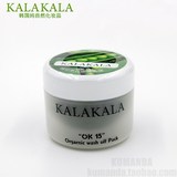 韩国纯自然化妆品 KALAKALA咖啦咖啦“OK15”绿豆毛孔水洗面膜