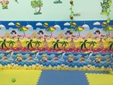 防撞泡沫墙垫 幼儿园墙体软包 卡通方格墙贴 儿童墙面柱子软体垫