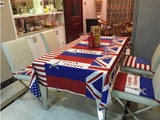 经典国旗米字桌布 英伦茶几台布 美国国旗图案餐桌布台布铁塔布艺