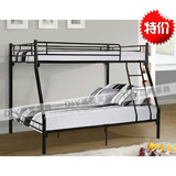 欧式上下床双人床1.5高低床成人铁架床1.2上下铺双层床高架床组合
