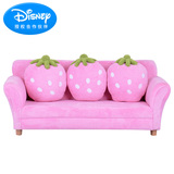 儿童沙发包邮公主宝宝房温馨粉红布艺草莓单人双人三人组合小沙发