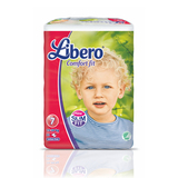 Libero丽贝乐 瑞典进口婴儿纸尿裤 XXL22片 7号干爽尿不湿 加大码